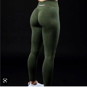Alphalete Amplify Dusty Green Oak Evergreen Legging- Size XS